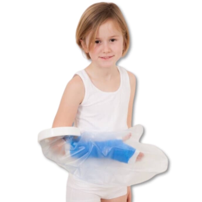 shower bath cast protector short arm child size