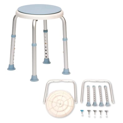 Shower Stool With Swivel Seat