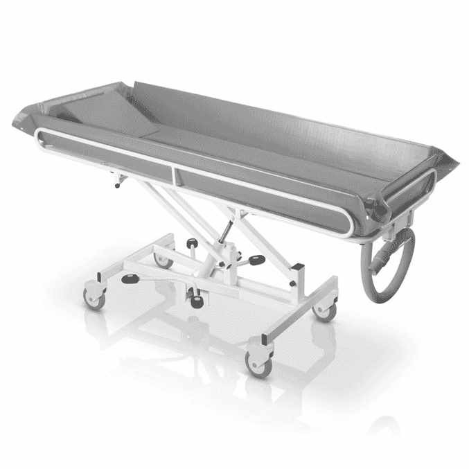 shower trolley hydraulic height adjustable