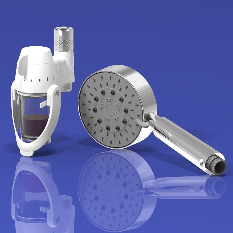 showerspaah with bubble showerhead shown separate