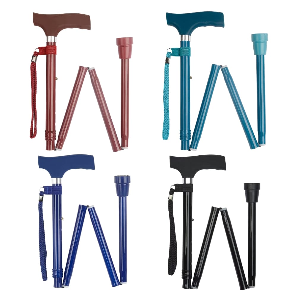 Silicone Crutch Handle Folding Stick