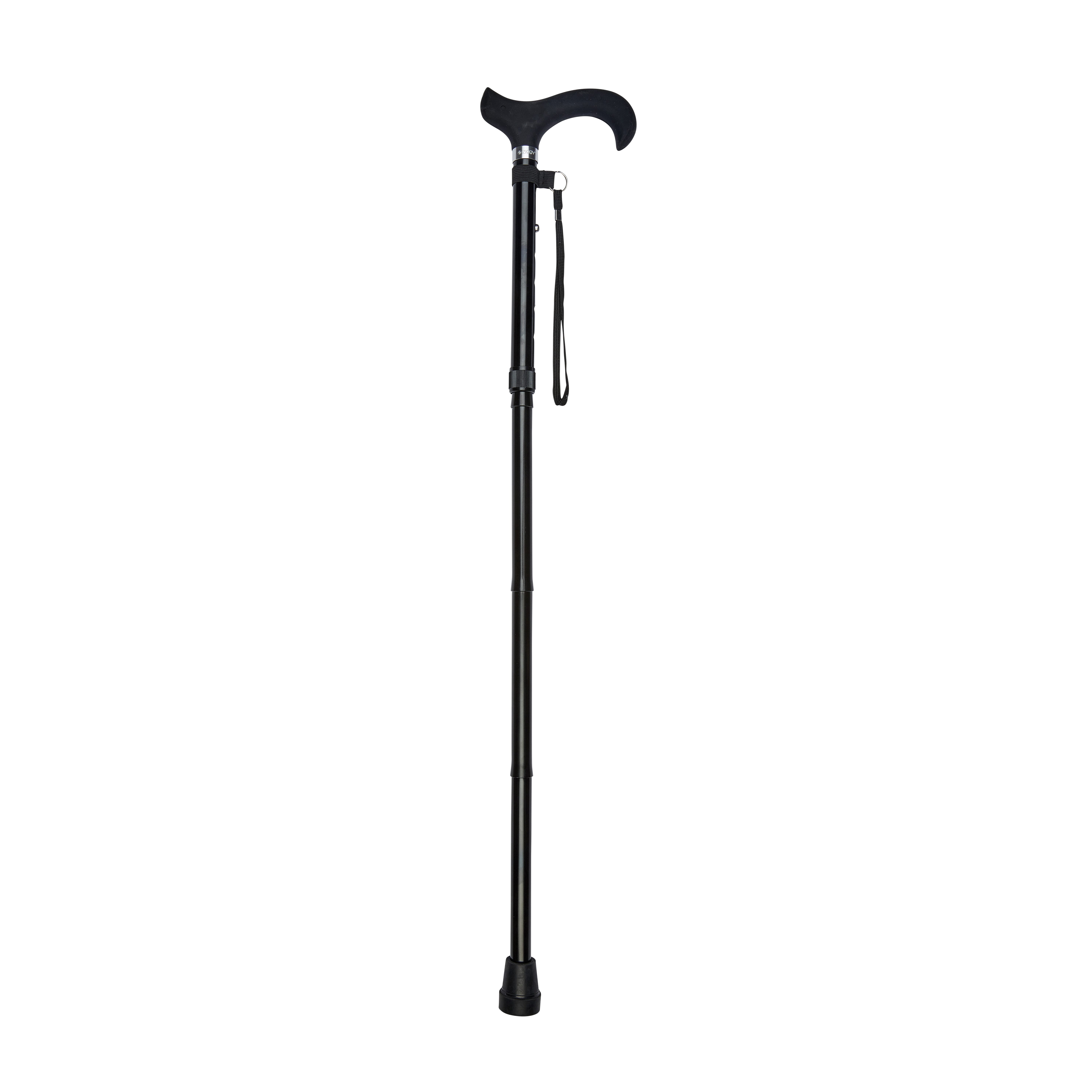 silicone derby handle folding stick black