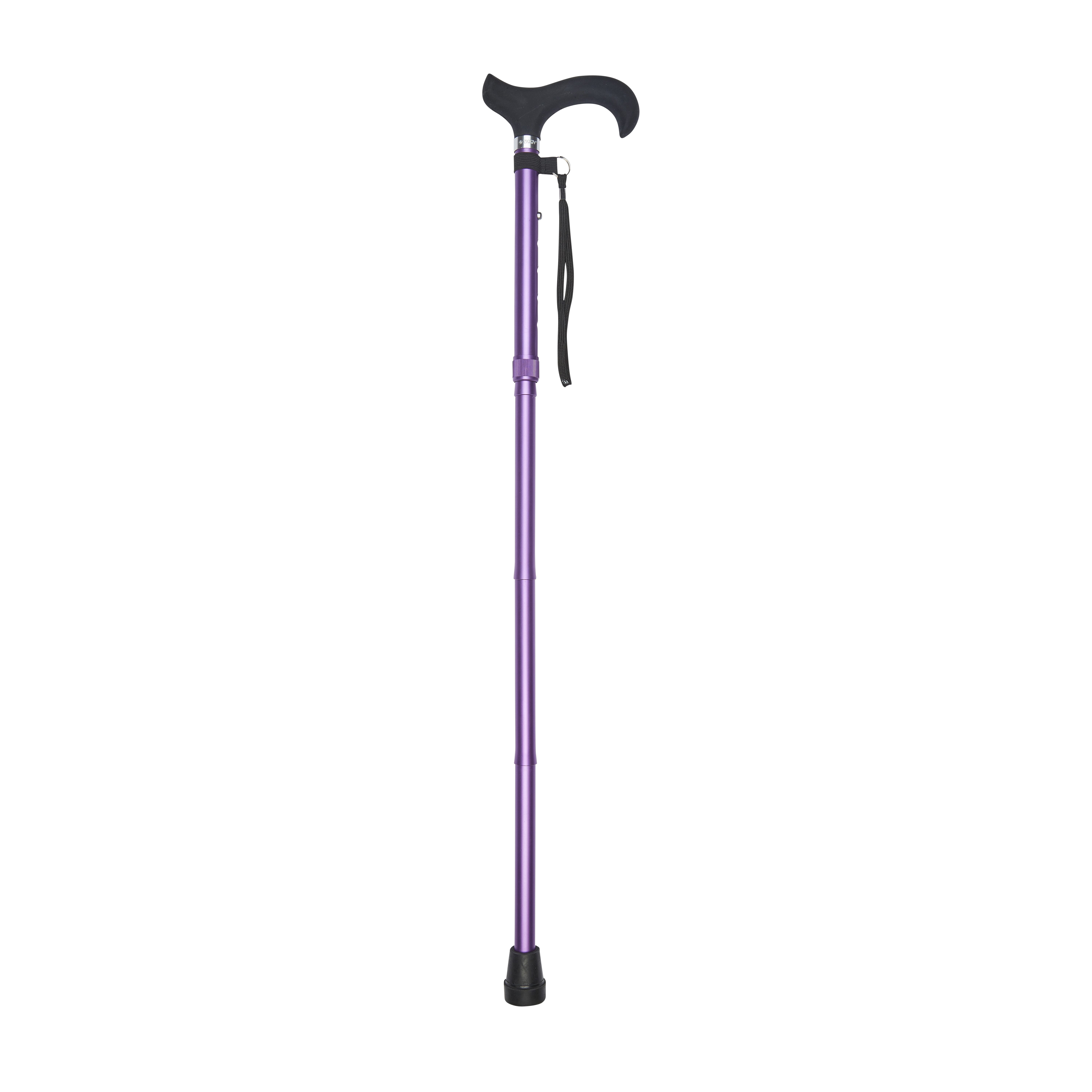 silicone derby handle folding stick purple