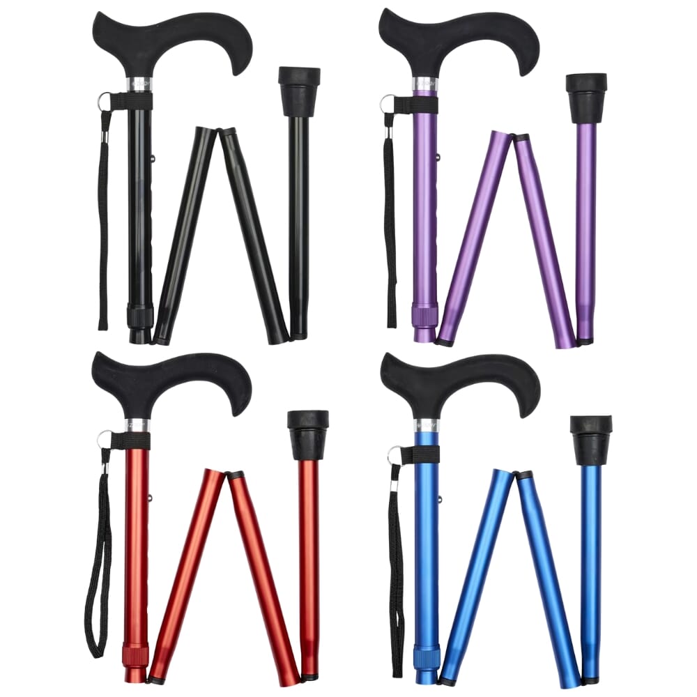 Silicone Derby Handle Folding Stick