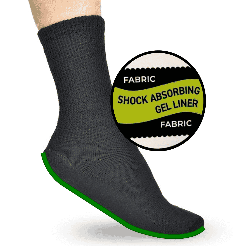 silipos comfort diabetic gel socks infographic