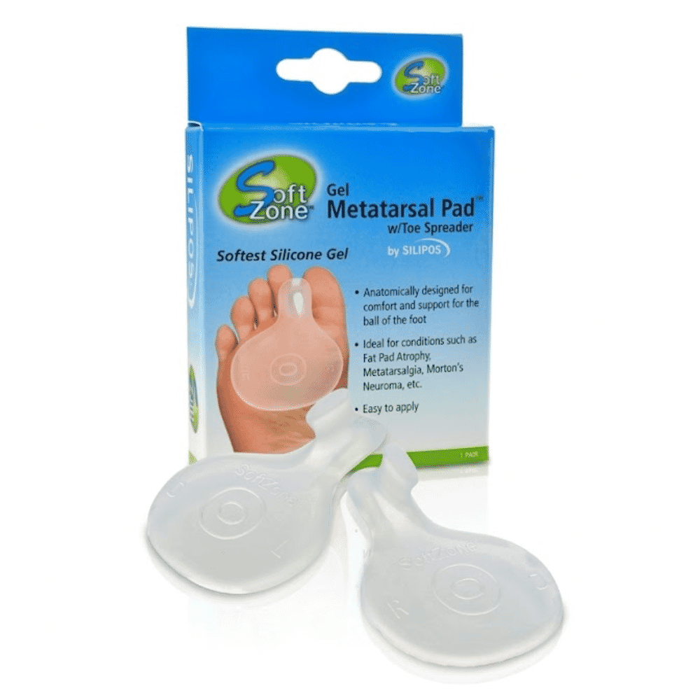 silipos gel metatarsal pads with toe spreader box