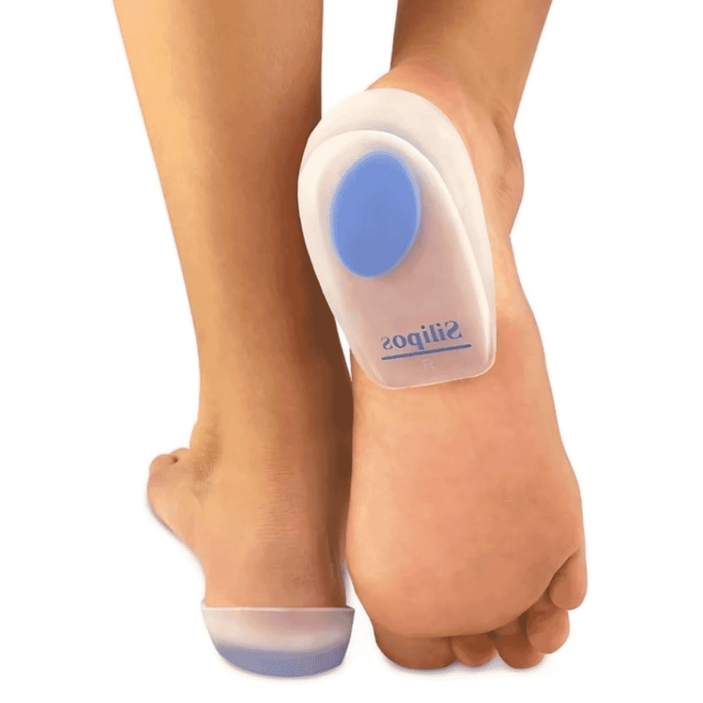 silipos wonderspur heel cups on foot