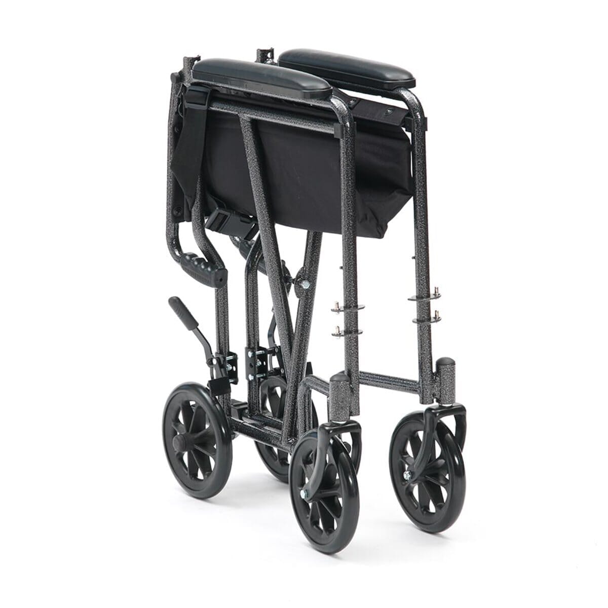 silver sport transit wheelchair folded