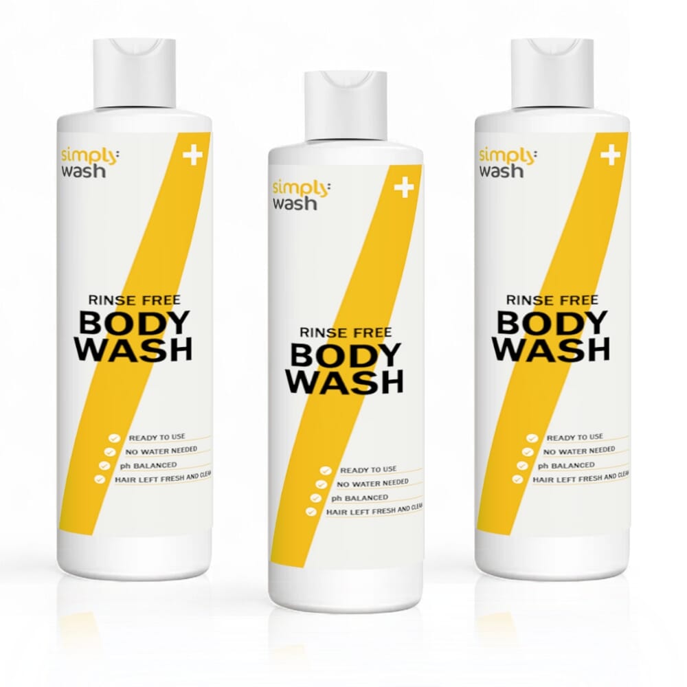 simply wash rinse free body wash 200ml pack of 3