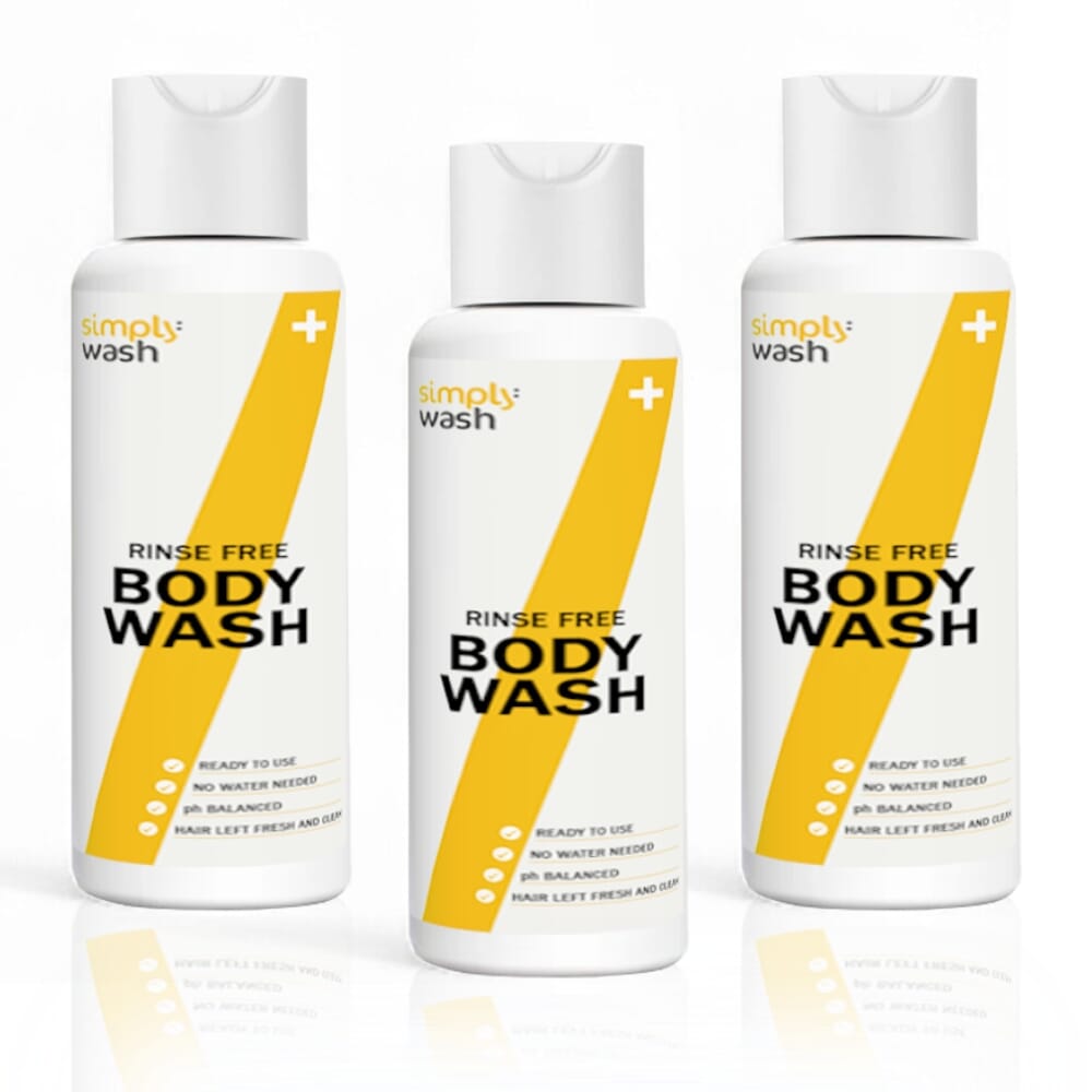 simply wash rinse free body wash 65ml pack of 3