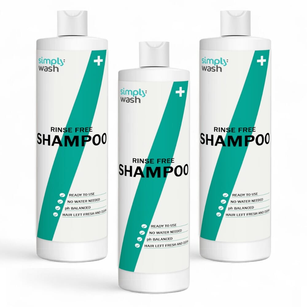simply wash rinse free shampoo 500ml pack of 3