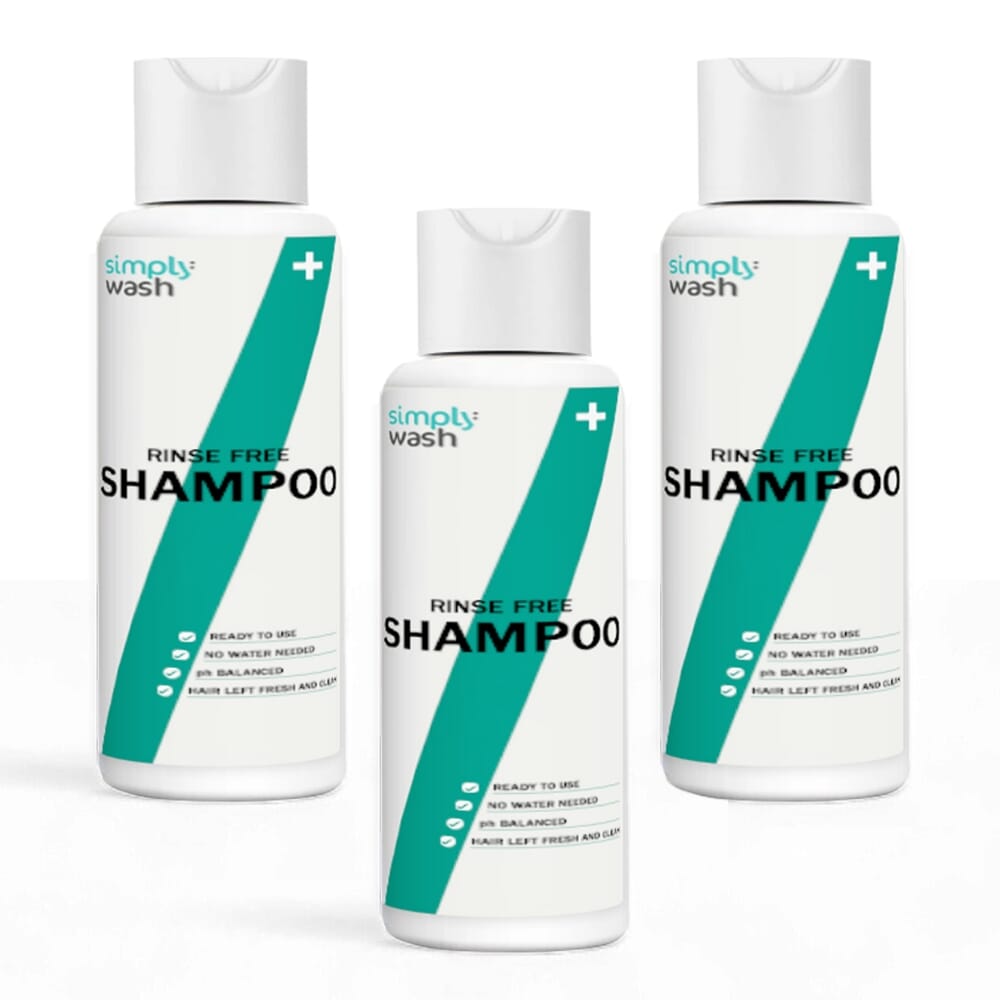 simply wash rinse free shampoo 65ml pack of 3