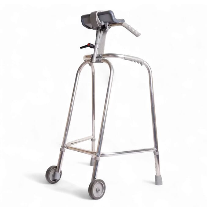 single trough wheeled walking frame 93 103cm