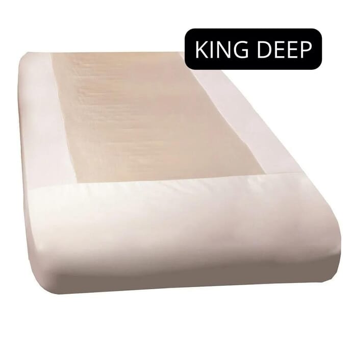 sit slide polycotton sheet king deep 1500 x 2000 x 260mm