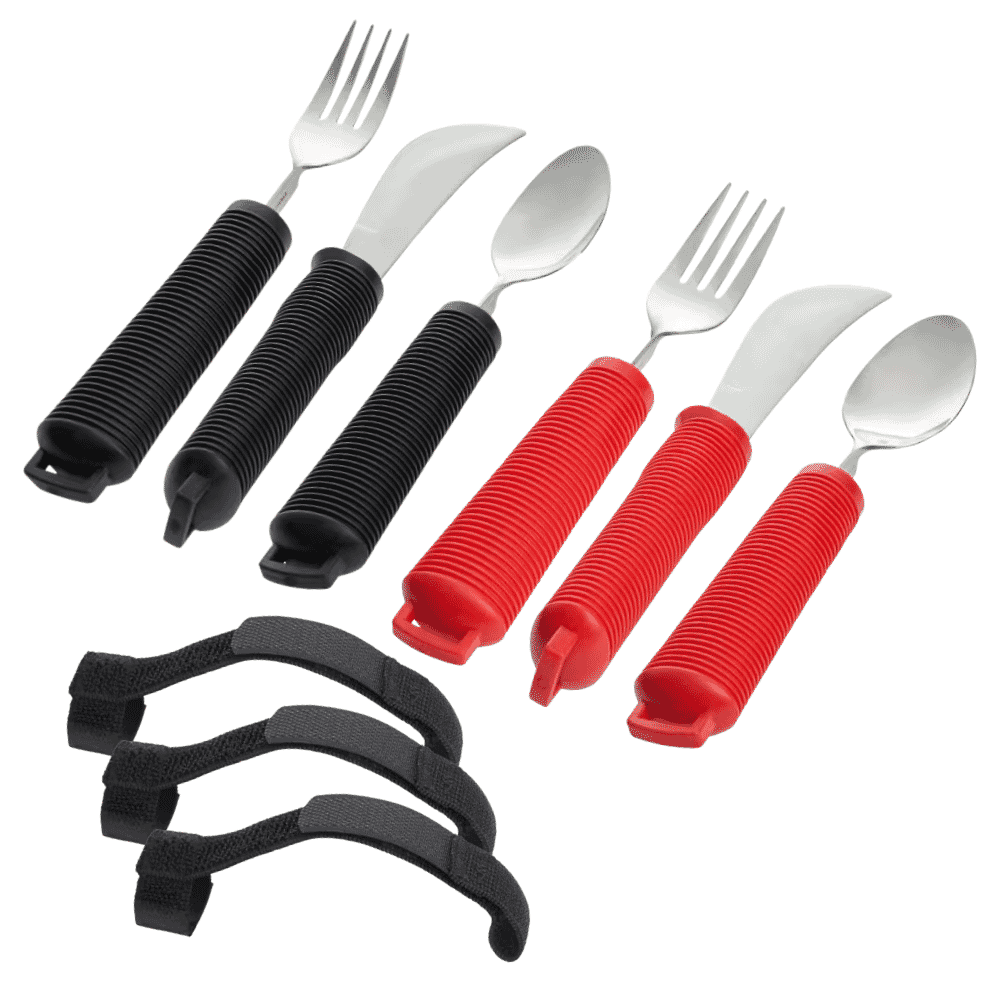 Six Piece Cutlery Set with Straps