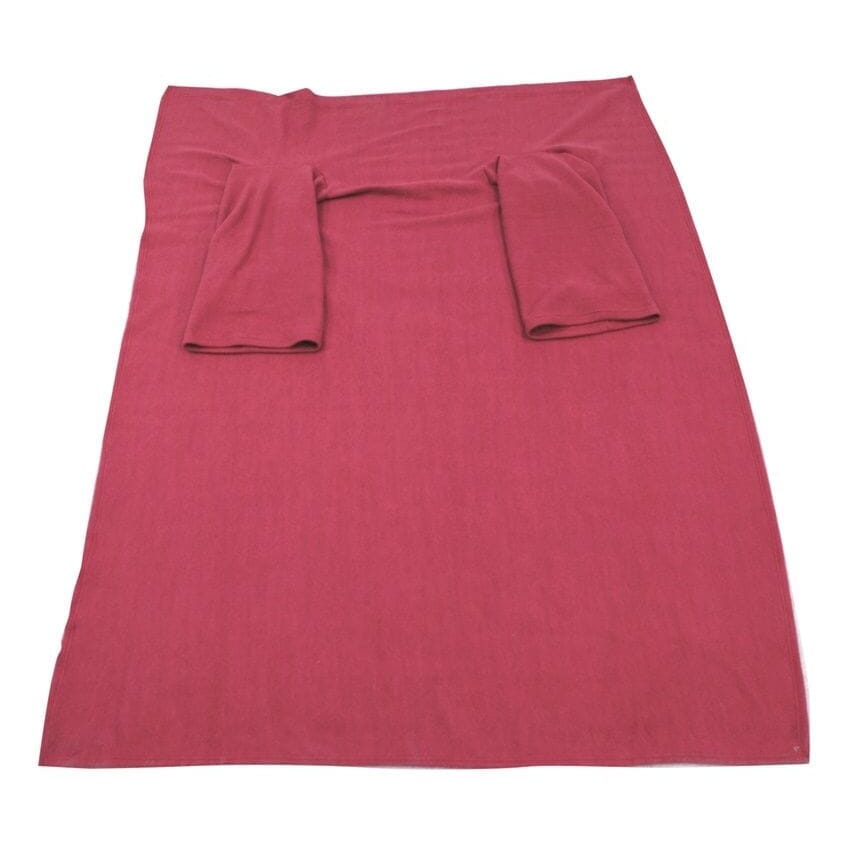 sleeved fleece blanket pink1