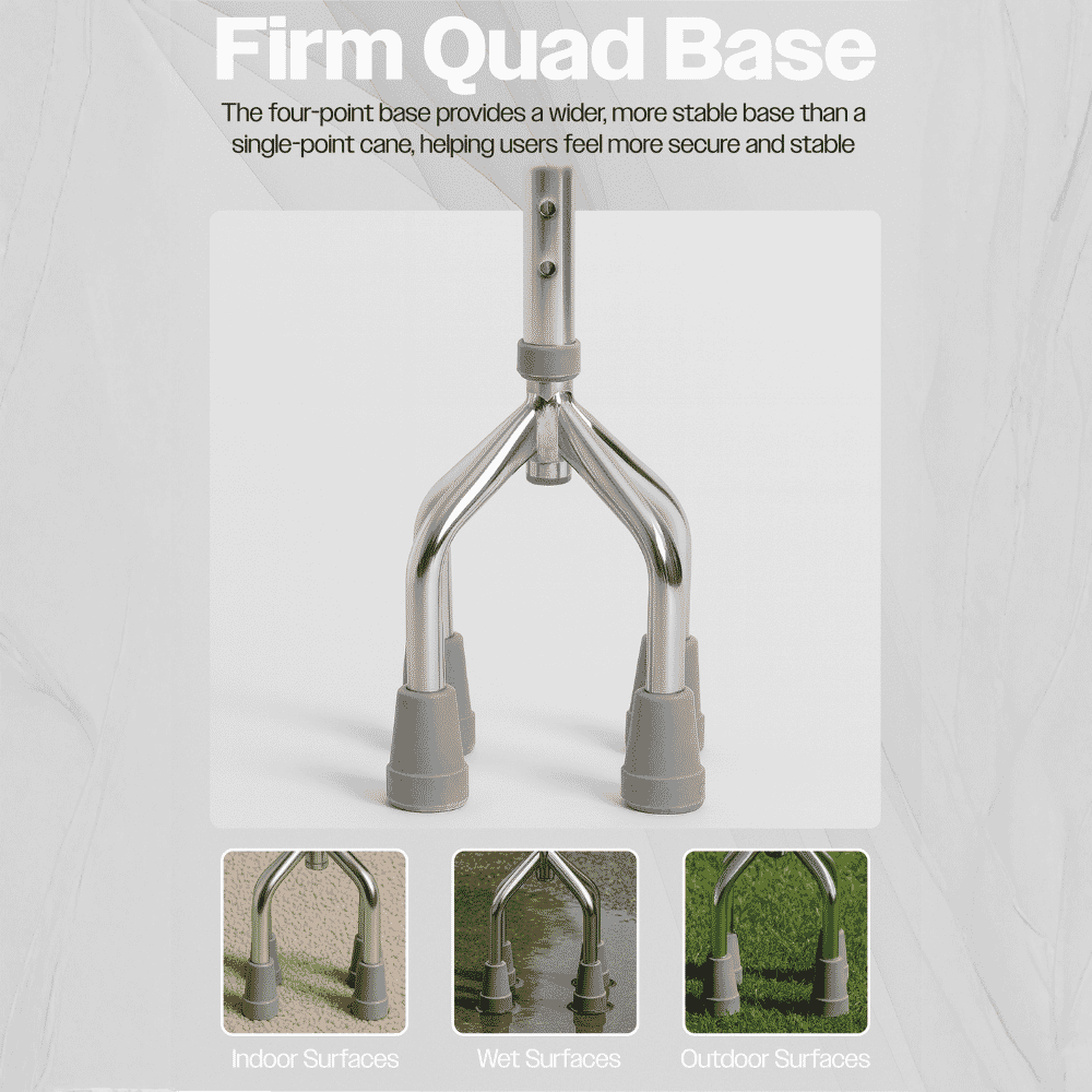 small base quad walking stick terrain