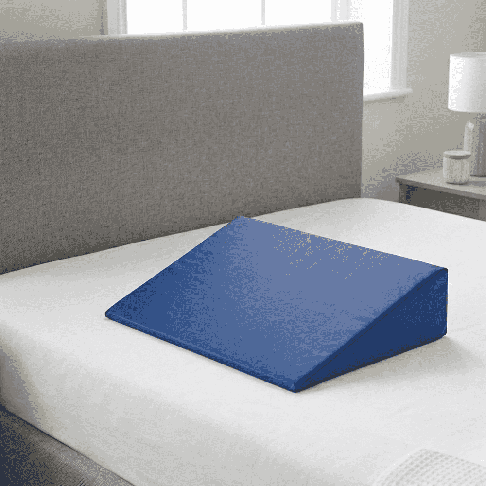 small bed wedge on bed