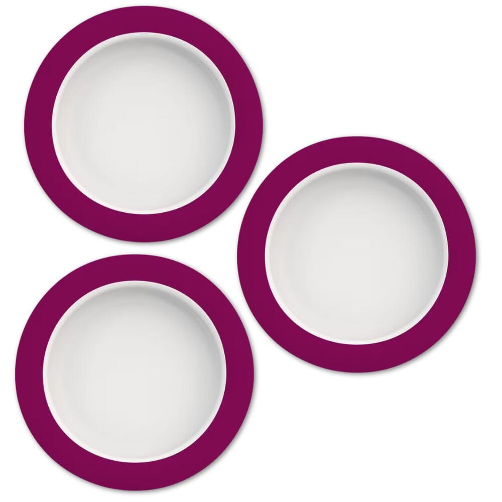 small plate with sloped base blackberry rim pack of 3