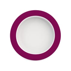 Small Plate With Sloped Base - Rim Blackberry