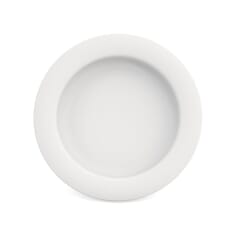 Small Plate With Sloped Base - White