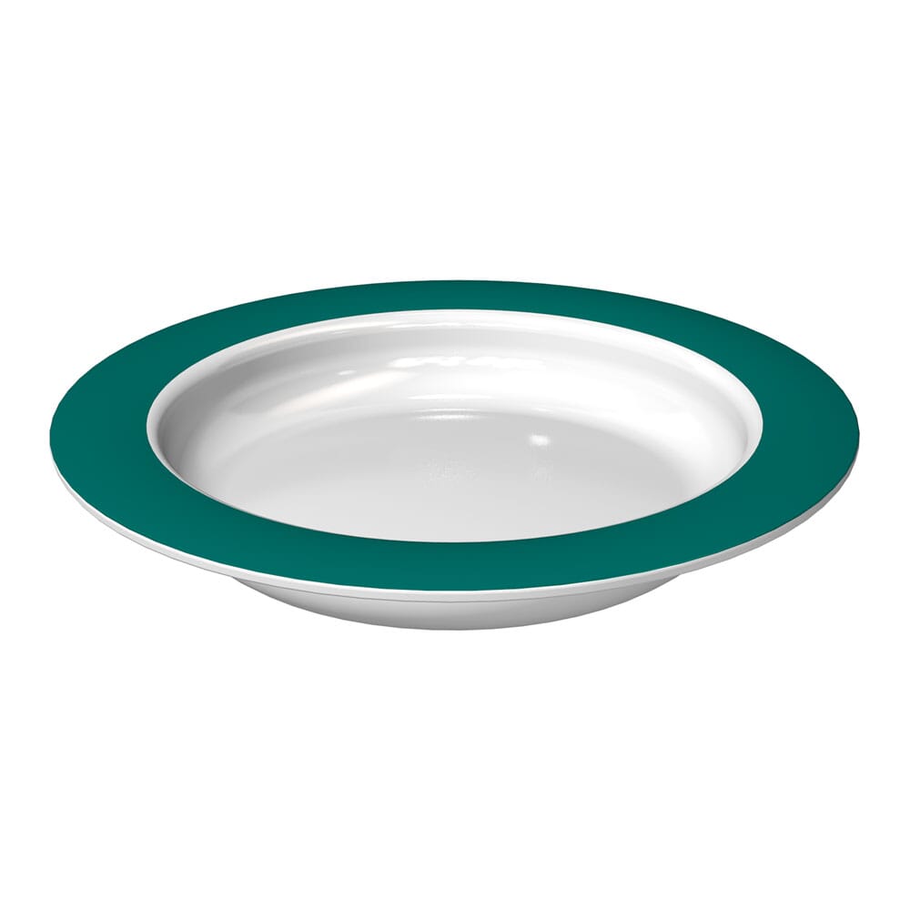 View Small Plate With Sloped Base Rim Green information