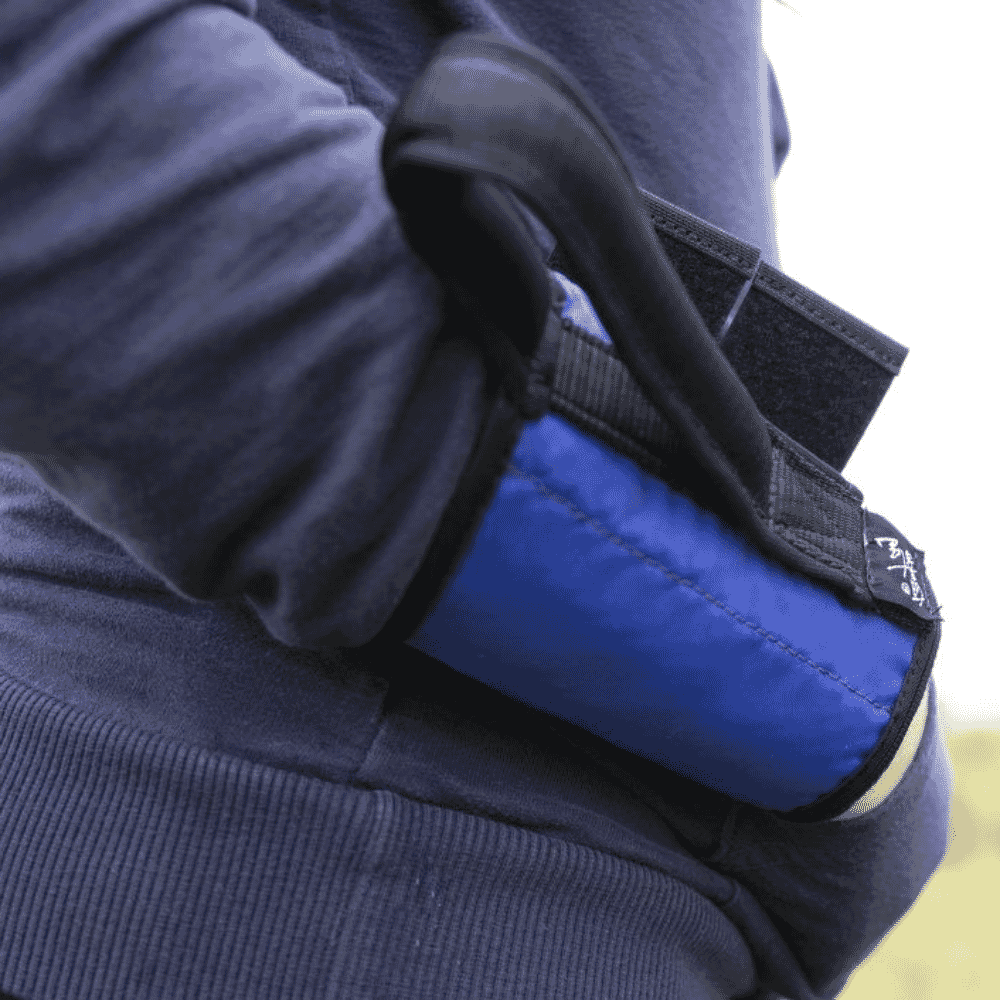 small ramble tag guidance aid blue guide on left