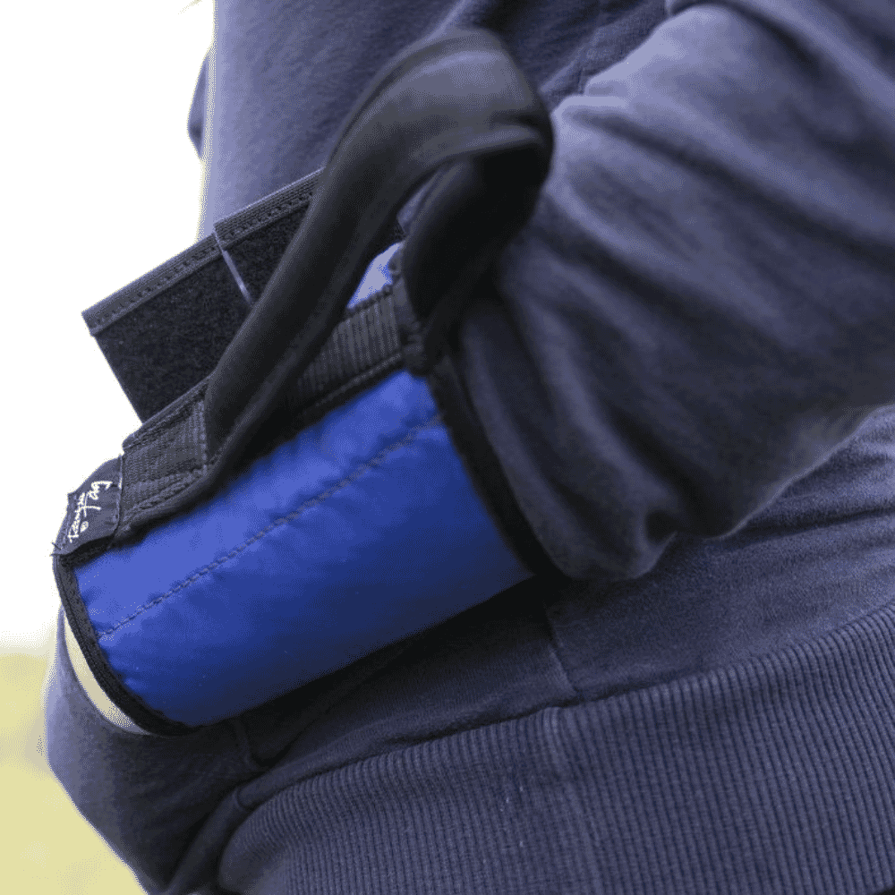 small ramble tag guidance aid blue guide on right