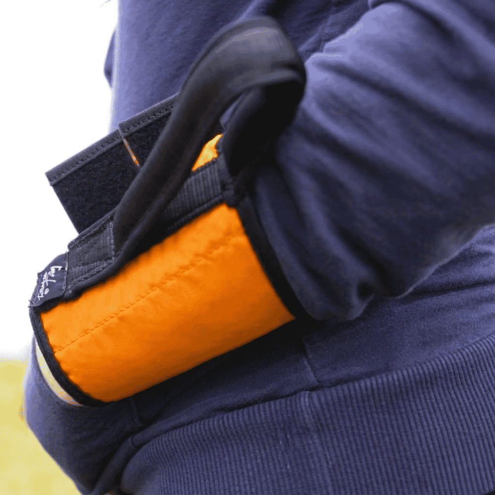 small ramble tag guidance aid orange guide on right