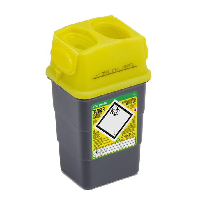 small sharps bin 1 litre