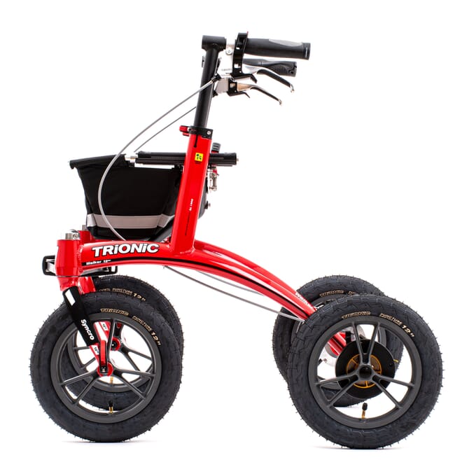 small trionic rollator walker side