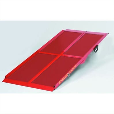 Red Smart Ramp for Wheelchairs and Mobility Scooters