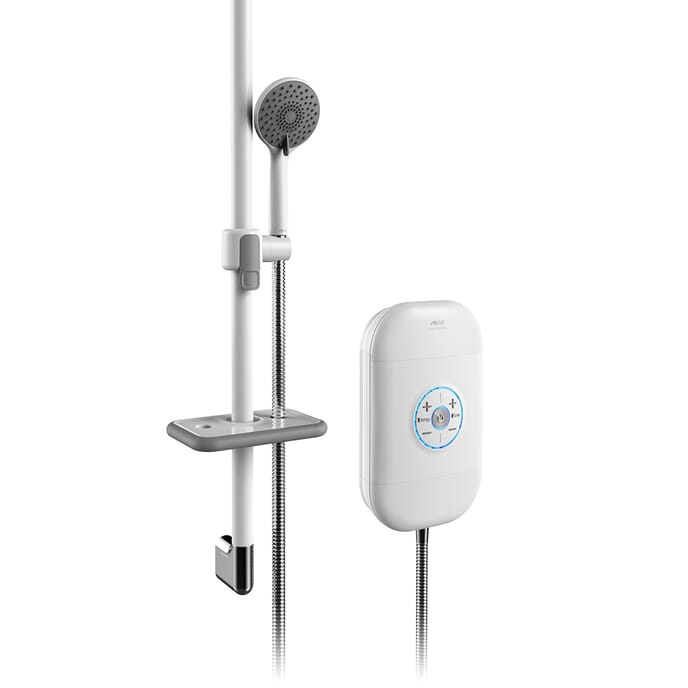 smartcare plus shower white silver