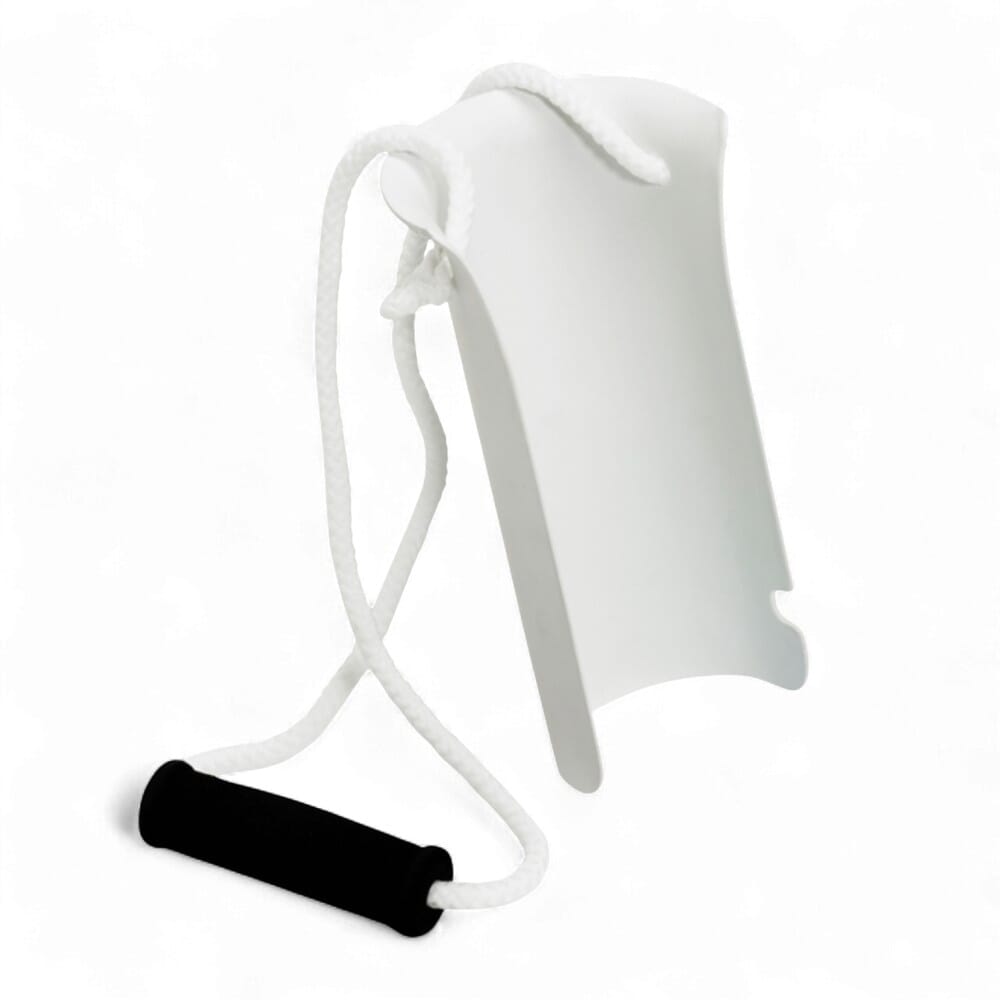 sock and stocking aid with comfy foam handles continuous loop with notch