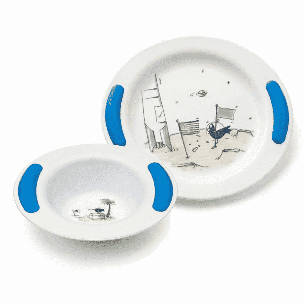Soft Grip Children's Plate & Bowl - Adventure