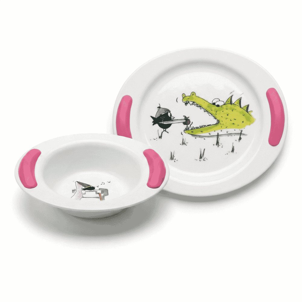 Soft Grip Children's Plate & Bowl - Fairy Story