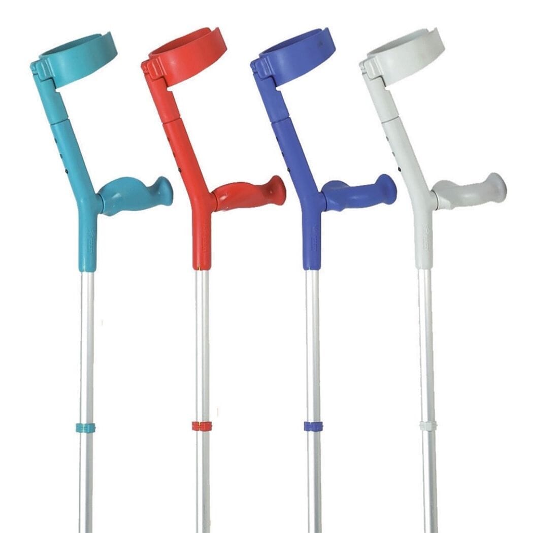 View Soft Grip Comfort Handle Crutches Blue information