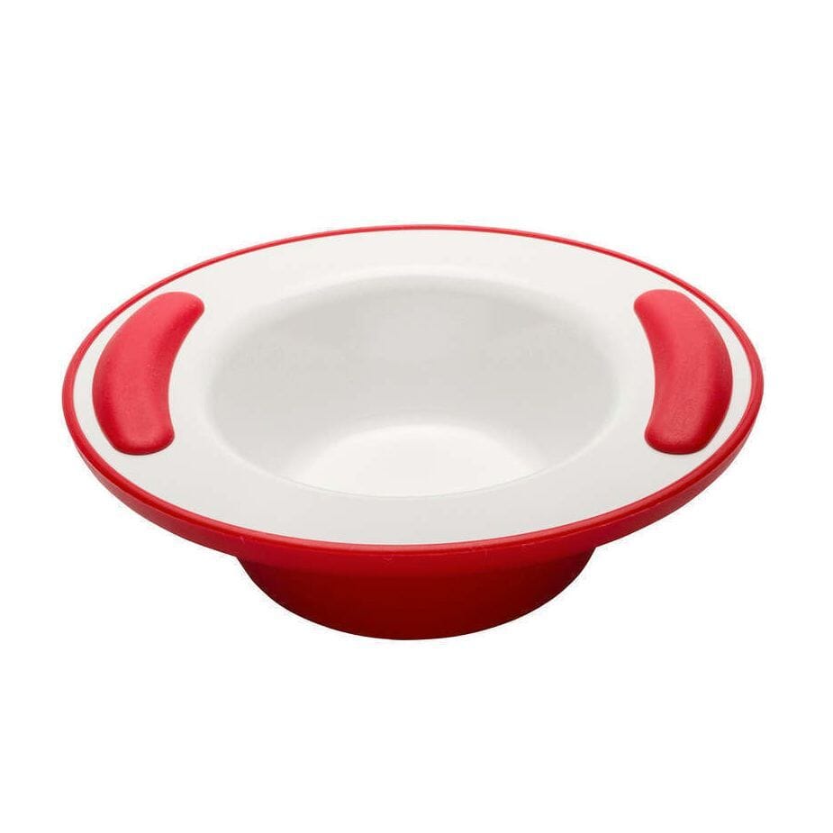 View Soft Grip Keep Warm Thermo Plate Soft Grip Keep Warm Thermo Bowl Red White information