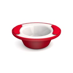 Soft Grip Keep Warm Thermo Bowl - Red & White