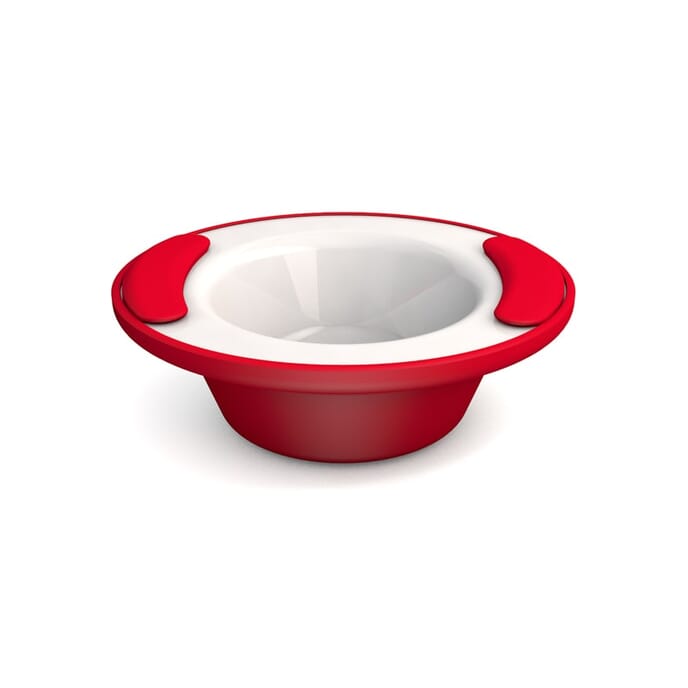 soft grip keep warm bowl red