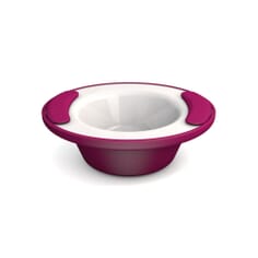 Soft Grip Keep Warm Thermo Bowl - Blackberry & White