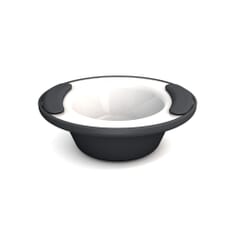 Soft Grip Keep Warm Thermo Bowl - Dark Grey & White