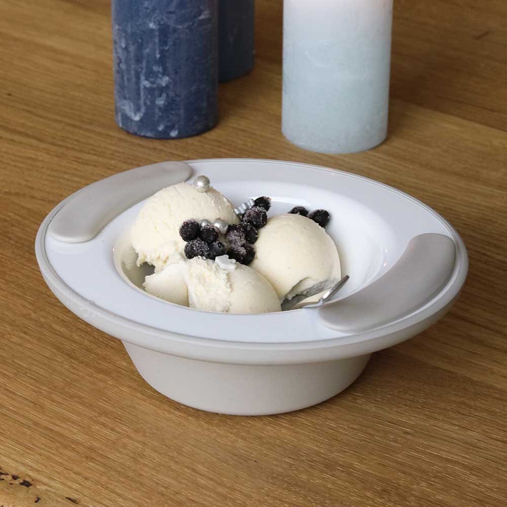 soft grip keep warm thermo bowl latte brown