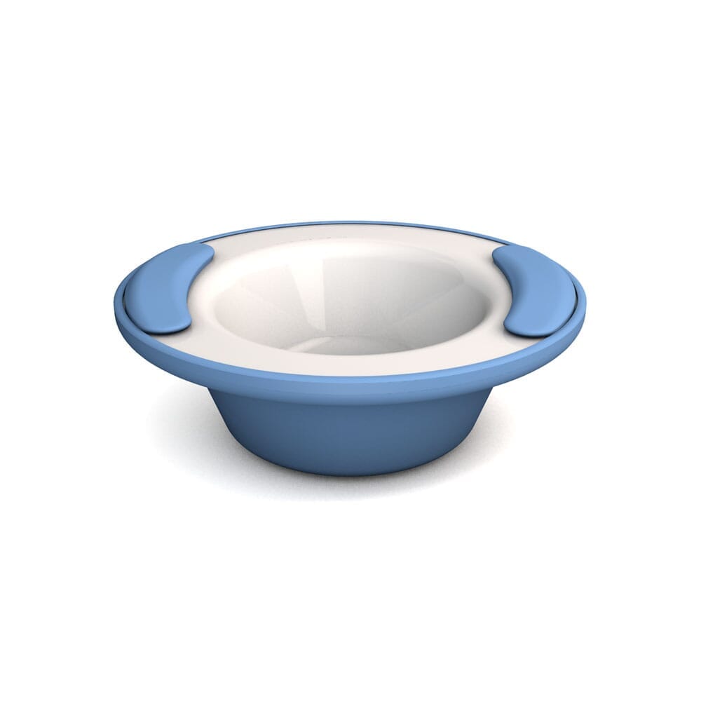 soft grip keep warm thermo bowl light blue