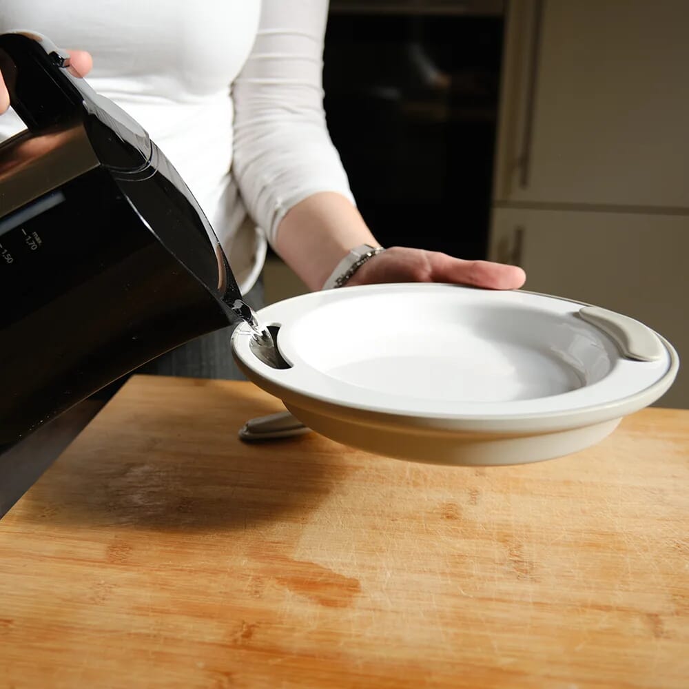 soft grip keep warm thermo plate heating up