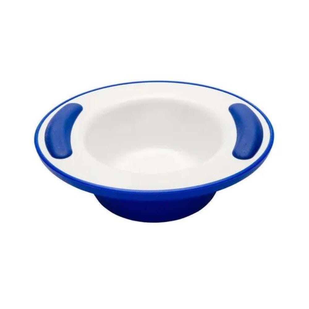 View Soft Grip Keep Warm Thermo Plate Soft Grip Keep Warm Thermo Bowl Blue White information