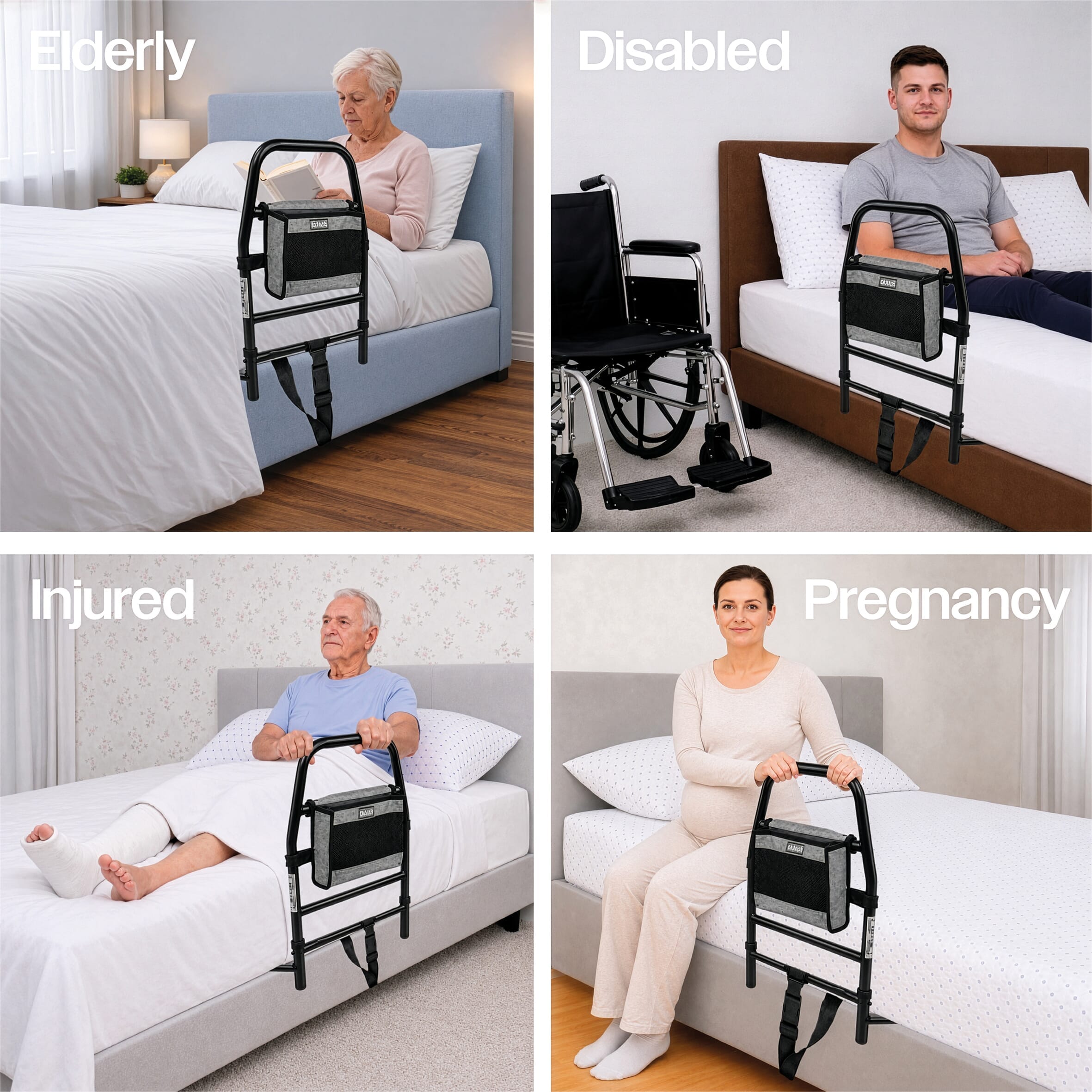 solo bed grab rail black uses
