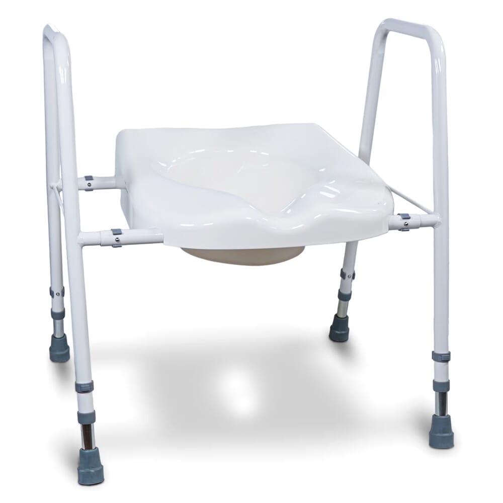 Solo President Width Adjustable Toilet Seat & Frame