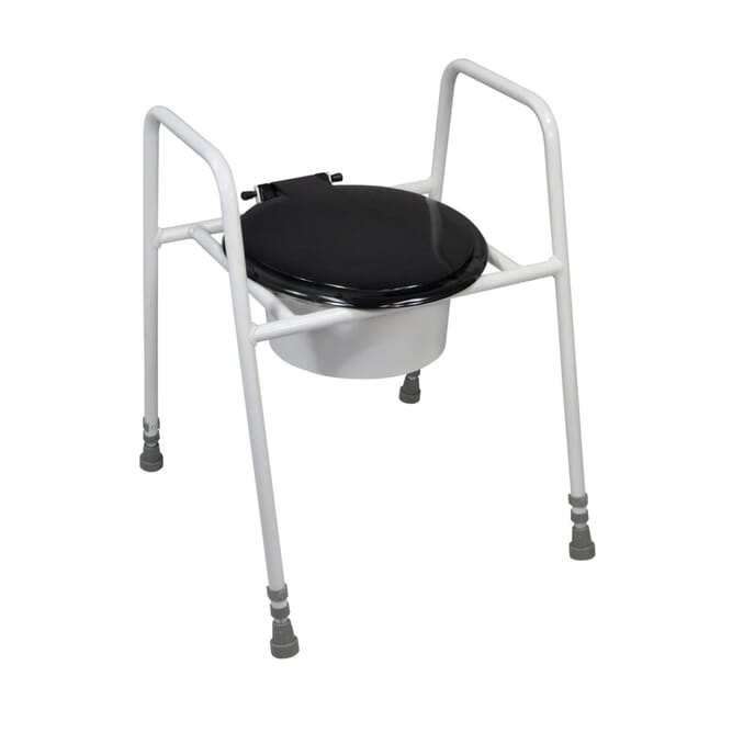 solo skandia raised toilet frame with seat and lid