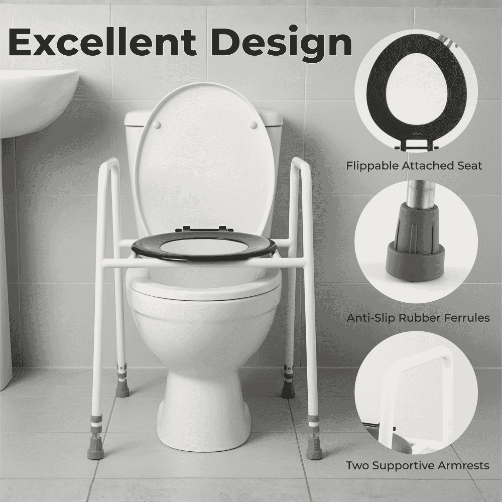 solo skandia raised toilet seat and frame design